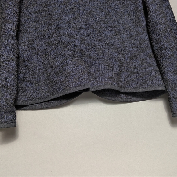 Anthropologie Cartonnier Navy Boucle Textured Knit Single Breasted Blazer Jacket - Picture 9 of 15